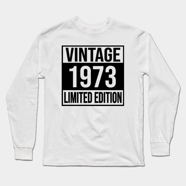 Vintage 1973 50th Birthday Shirt Long Sleeve T-Shirt by JasonShirt